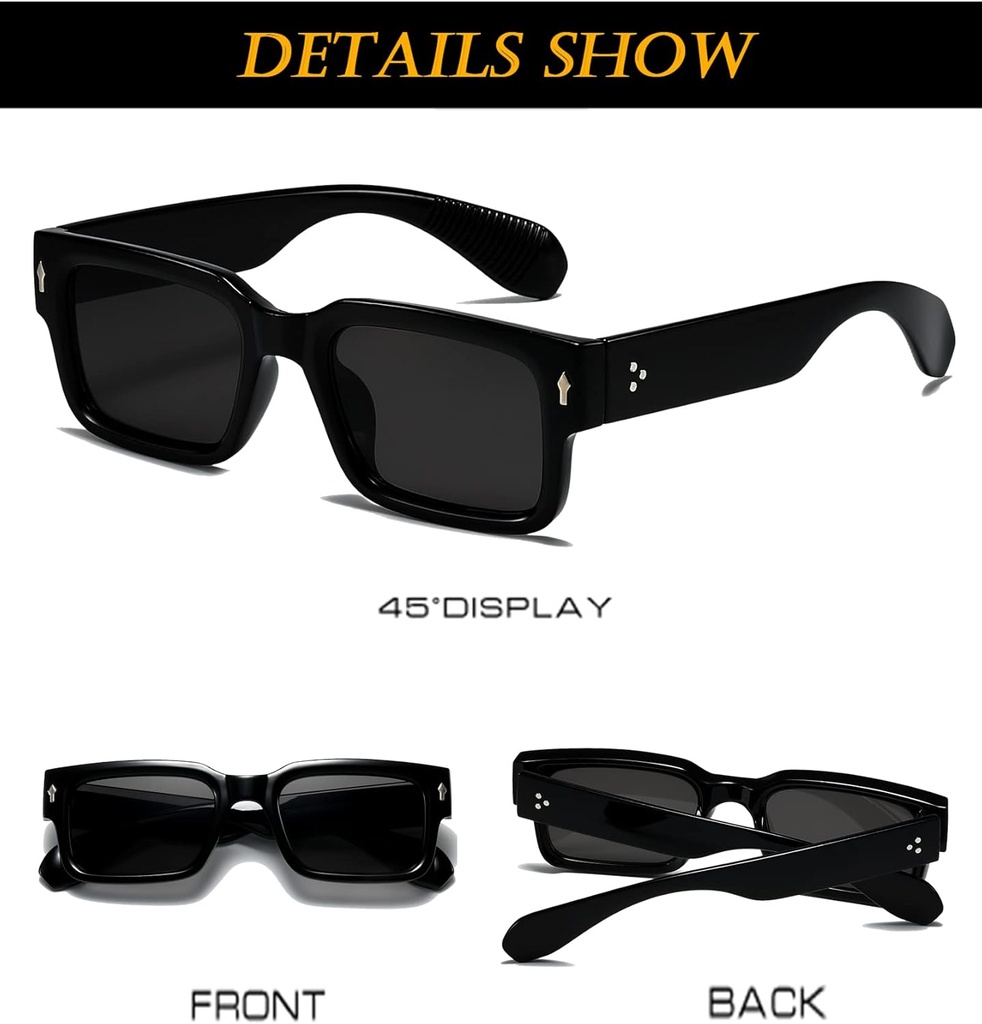 Sunglasses (EYLRIM, Black, Man)