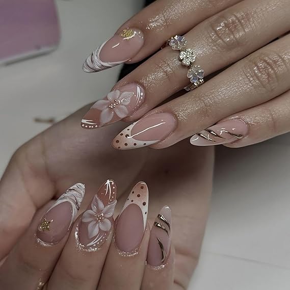 French Tips Press on Nails