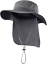 Hat with Neck Flap Sun Hat for Men Women