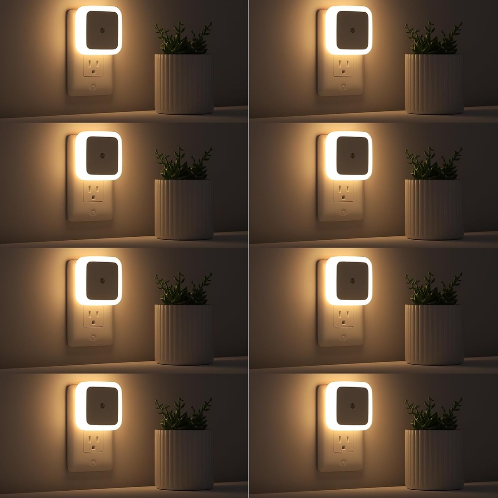 8-Pack LED Night Lights Plug into Wall