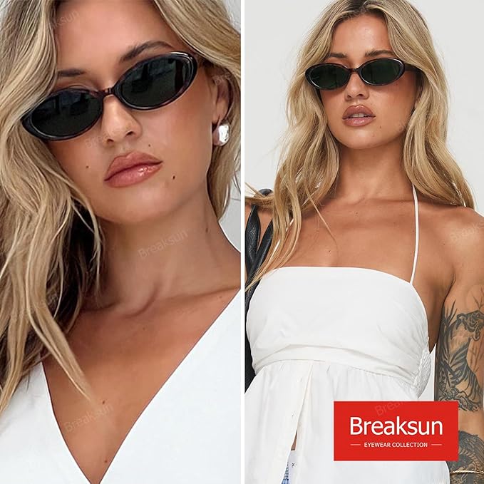 Retro Oval Sunglasses 90s Vintage Style