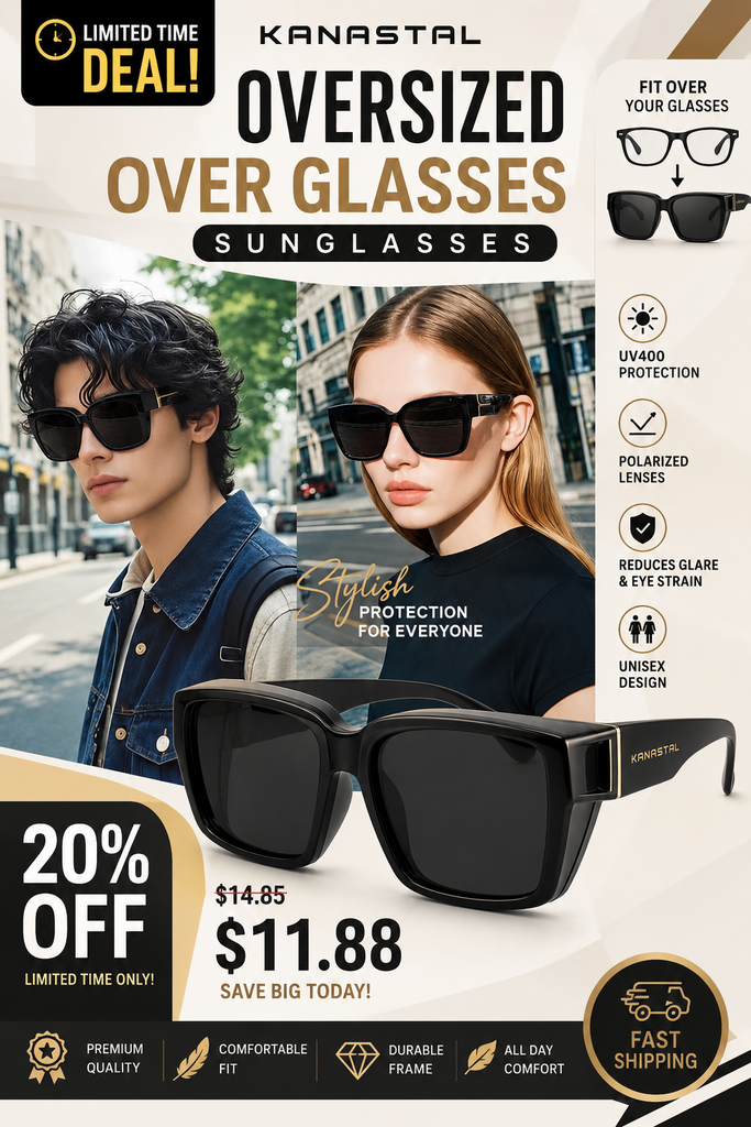 Oversized Over Glasses Sunglasses for Women Men