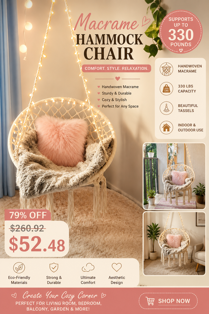 Chair Swing | Cozy Indoor & Outdoor Decor