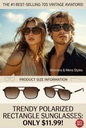 Retro 70s Polarized Aviator Sunglasses for Men & Women