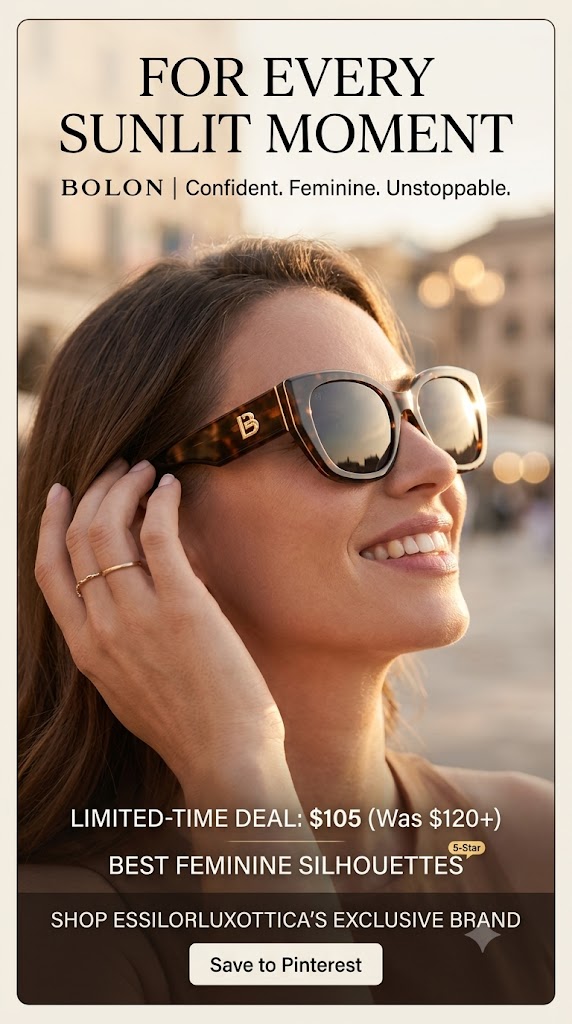 Limited Deal: BOLON Polarized Cat Eye Sunglasses for Women