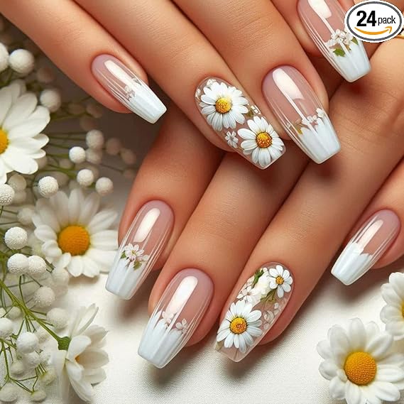 Flower Press-On Nails